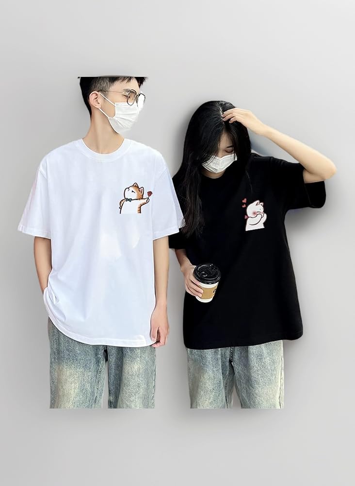 Amazon | [ジュタオピン] ペアルック tシャツ ペアルック カップル t